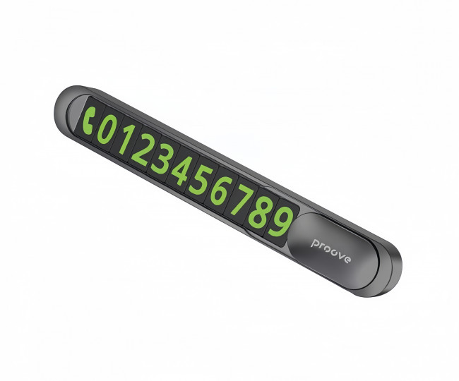 Парковочная карта Proove Parking Number Plate Metal Lock (dark gray)